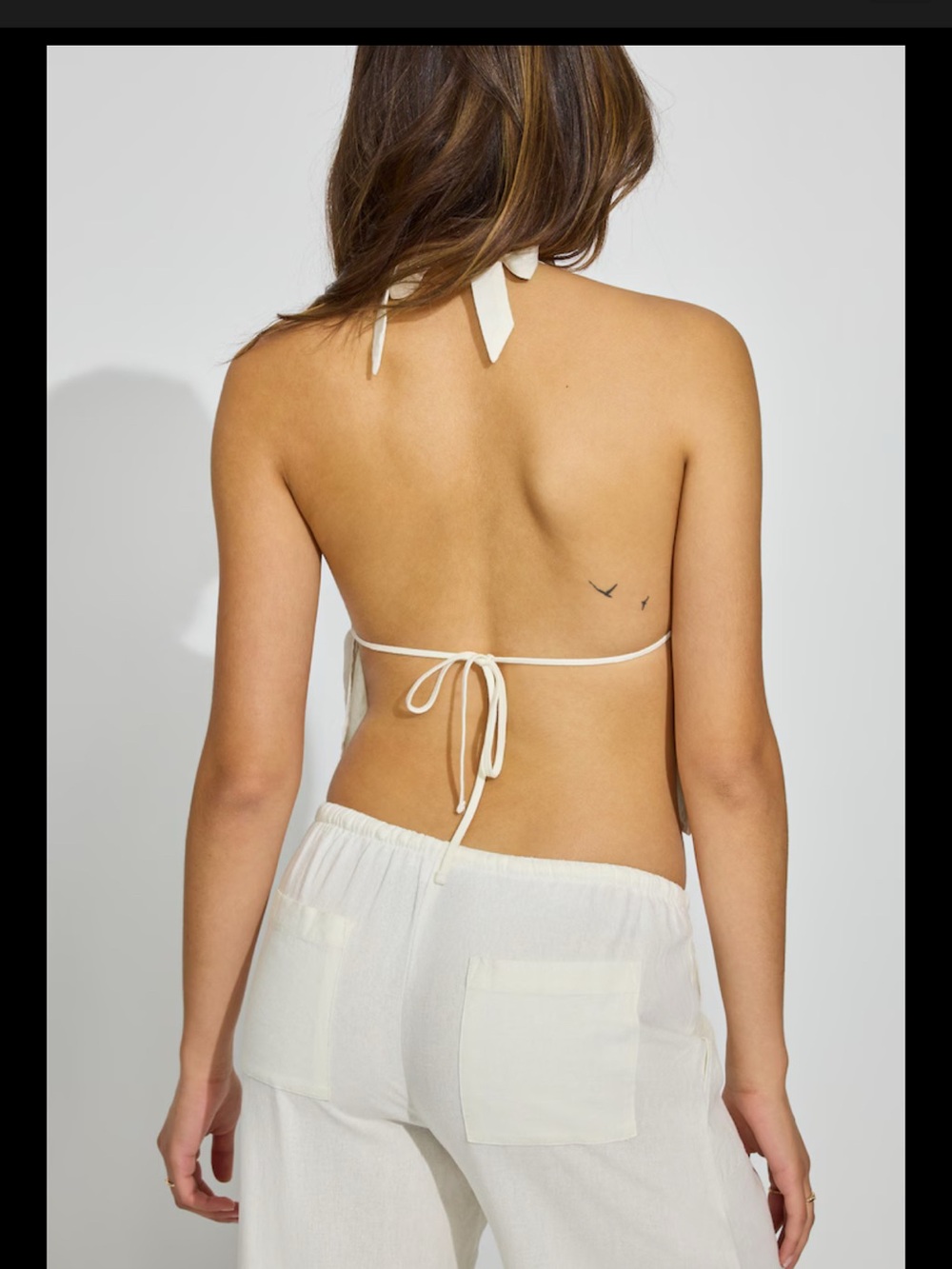 White linen matching set - Picture 3 of 3